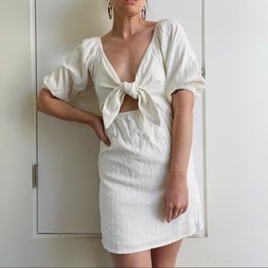 Billabong white cotton summer dress S